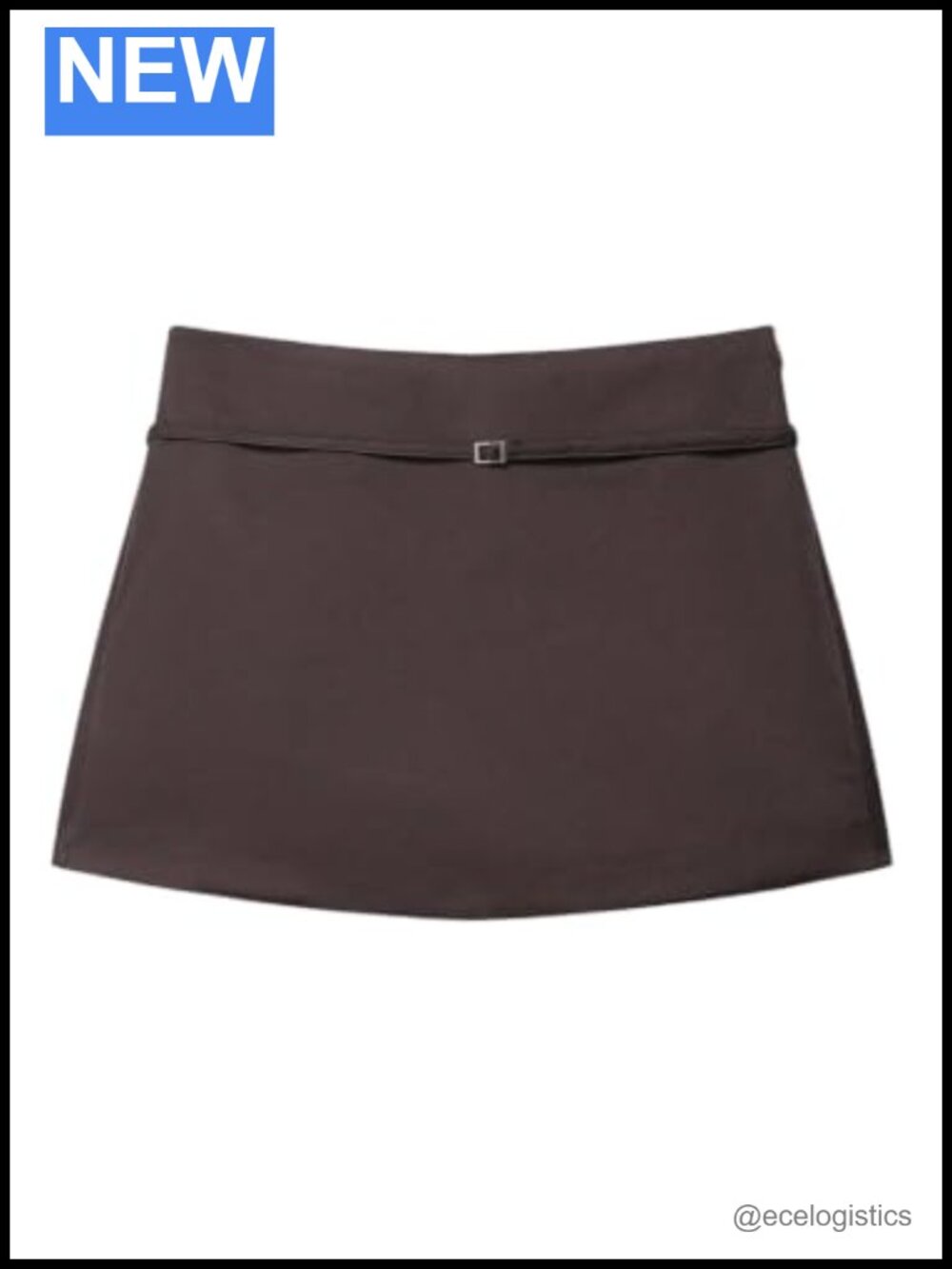Women's Zip Up Skort Low Rise Mini Skirt A Line Belted Shorts